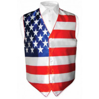 Independence Day Men's Gear Tuxedo American Flag Vest