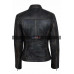 Vintage Biker Women Distressed Black Leather Jacket