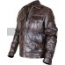 Copper Classic Rub Off Vintage Biker Style Brown Leather Jacket