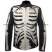 Men's Skeleton Sketch Bones Biker Leather Jacket