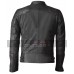 David Beckham Vintage Slim Fit Biker Quilted Leather Jacket