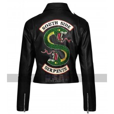 Southside Serpents Women Riverdale Biker Faux Leather Jacket 