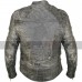 Grey Motorcycle Distressed Leather Jacket For Womens