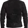 Vintage Cafe Racer Men's Studs Motorcycle Black Leather Jacket