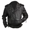 Cafe Racer Classic Brando Biker Black Leather Jacket