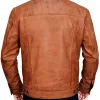 Mens Trucker Leather Jacket