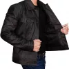 Mens Trucker Leather Jacket