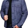 Mens Trucker Leather Jacket