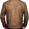 Mens Trucker Leather Jacket