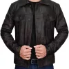 Mens Trucker Leather Jacket