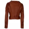 Ashley Benson Asymmetrical Motorcycle Leather Jacket