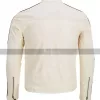 Tobey Marshall Need for Speed Aaron Paul White Leather Jacket