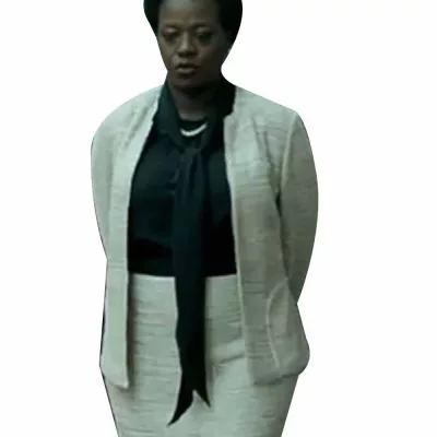 The Suicide Squad Amanda Waller White Jacket