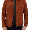 Logan Premium Brown Suede Leather Jacket