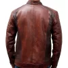 Men's Brown Cafe Racer Jacket