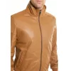 Men's Casual Bomber Camel Brown Jacket