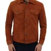 Logan Premium Brown Suede Leather Jacket