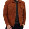 Logan Premium Brown Suede Leather Jacket